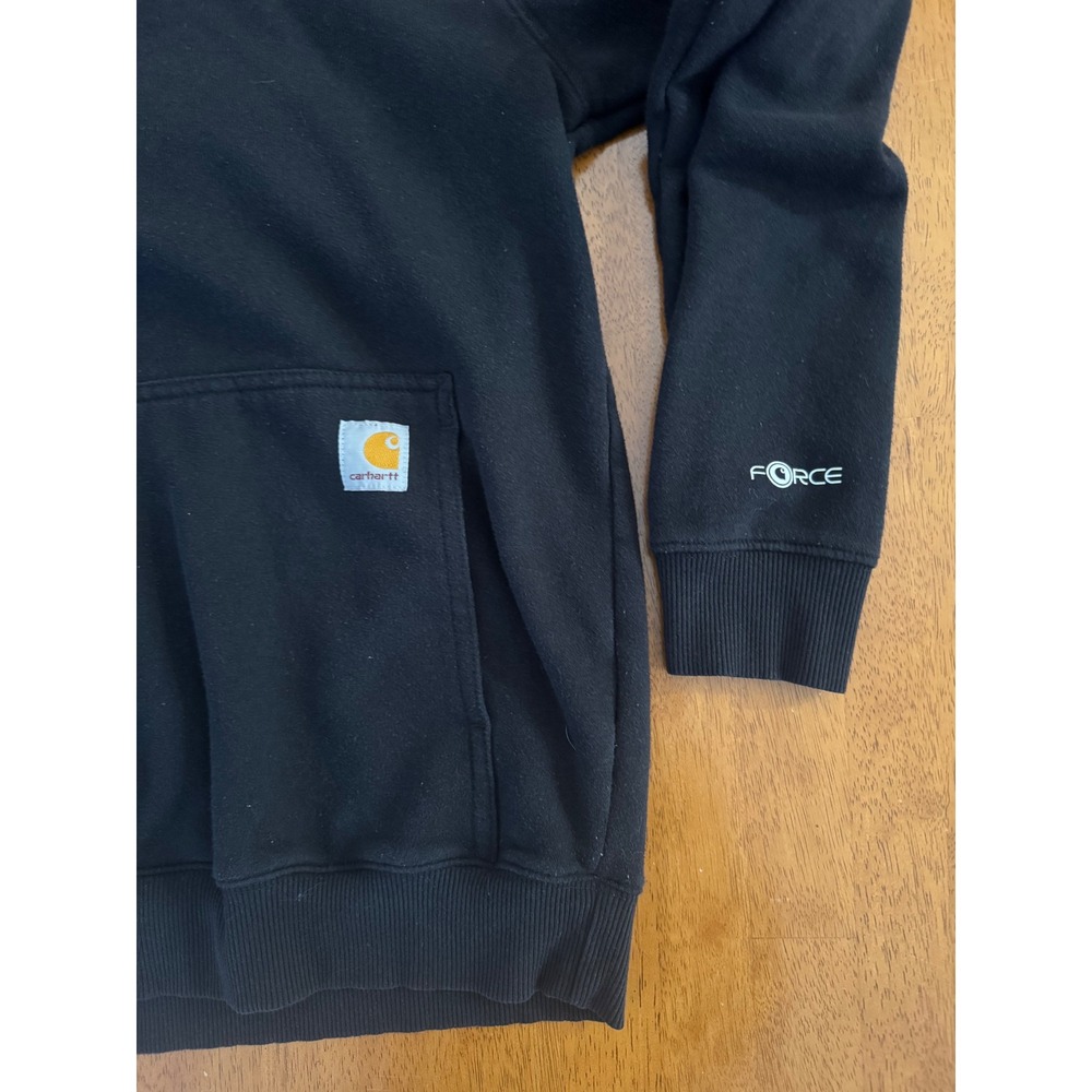 Carhartt Force Mens Relaxed Fit Hoodie Black EST 1889 Sweatshirt BLK Size Small - Picture 9 of 9